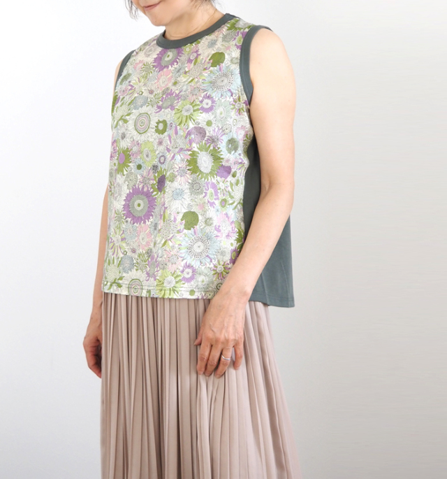 sosotto ソソット リバティドッキングノースリーブTシャツ