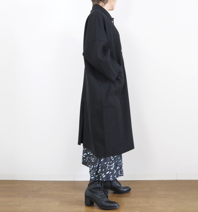 sosotto ソソット ウールライク バルカラーコート レディース