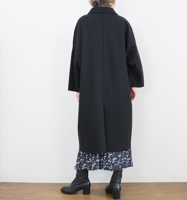 sosotto ソソット ウールライク バルカラーコート レディース