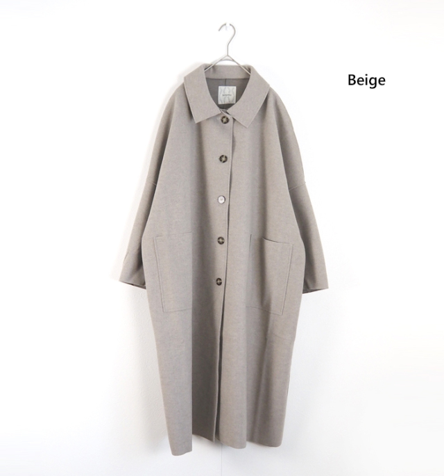 sosotto ソソット ウールライク バルカラーコート レディース