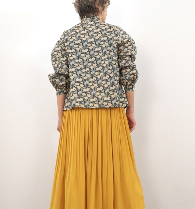 sosotto ソソット ブラウス LIBERTYタナローン フリルカラー