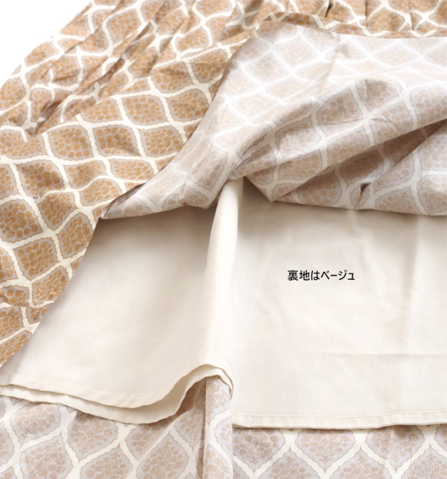 sosotto ソソット カスミソウプリント タックロングスカート オリジナルPT
