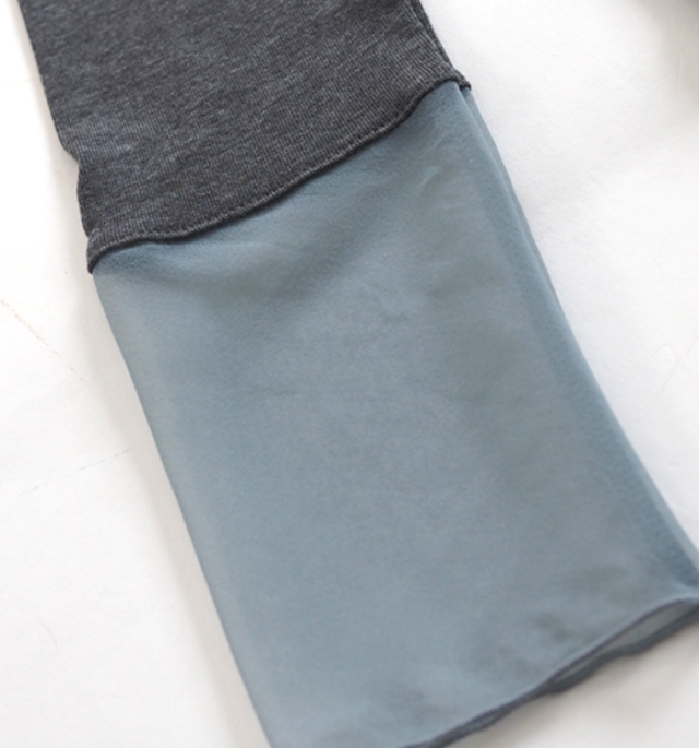 CYNICAL シニカル ラウンドネックプルオーバー チュールレイヤード レディース