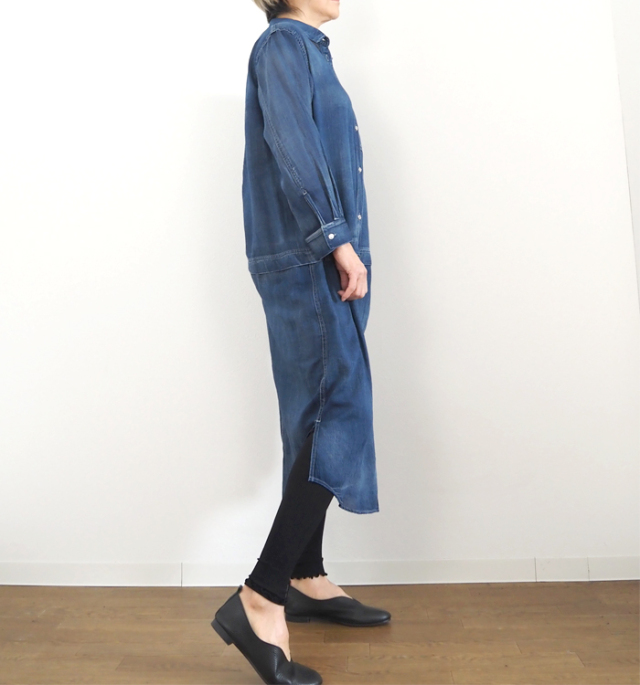 CYNICAL シニカル シアーデニムシャツワンピース ロング 612-95032