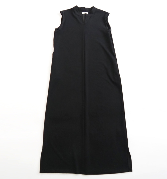 CYNICAL シニカル キーネックロングワンピース リブストレッチ