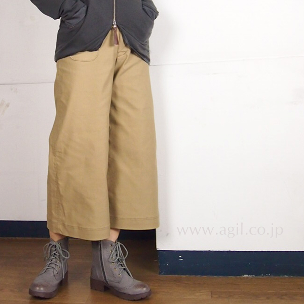 SYNANOGUES 53 (シナノーグ) ガウチョパンツ アーミークロス｜レディース