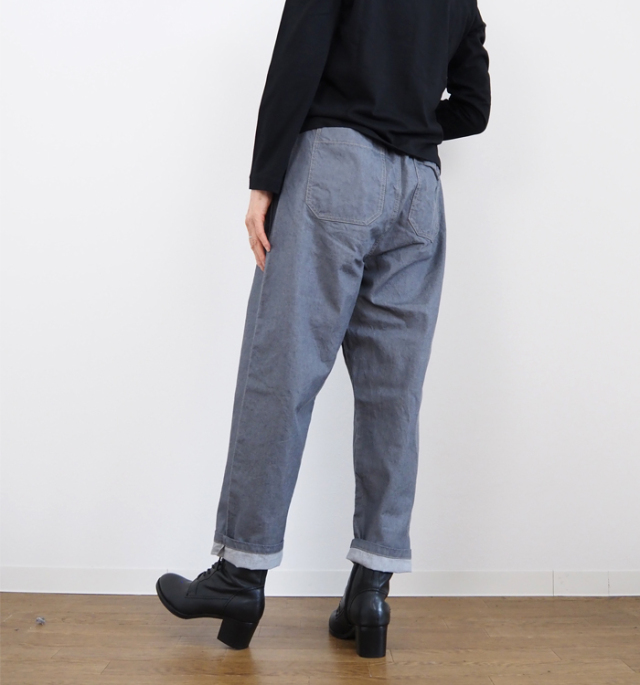 NARU factory ナルファクトリー コージーパンツ 8オンスムラデニム