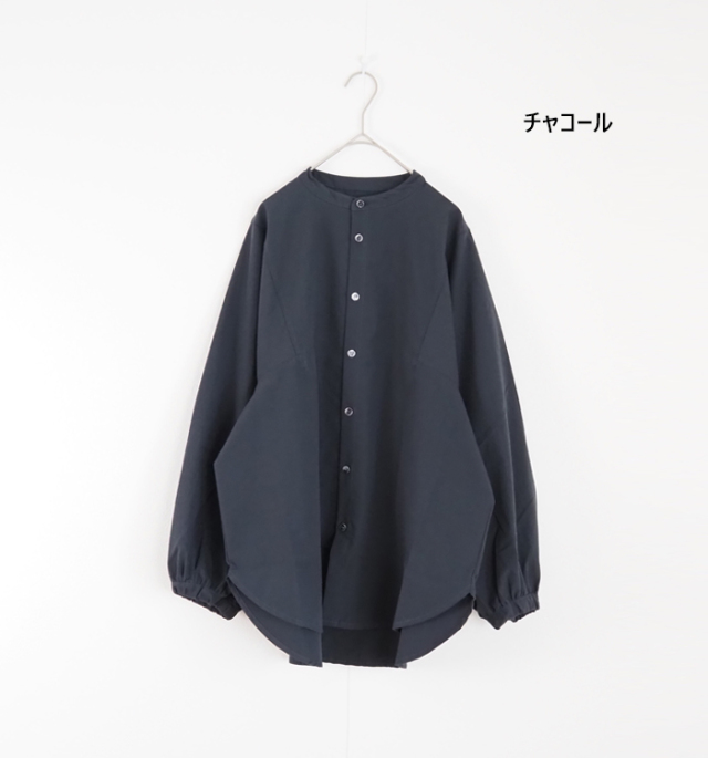 NARU factory ナルファクトリー シャツ 袖ボリューム 近江晒50sブロード レディース