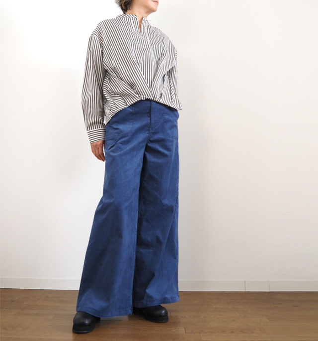 CYNICAL シニカル ベロアデニムワイドパンツ
