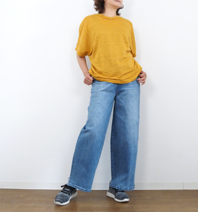 NARU factory ナルファクトリー リネンニット 2wayプルオーバー レディース