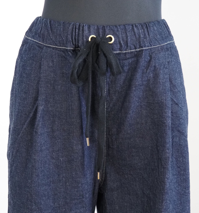 NARU factory ナルファクトリー イージーパンツ 8オンスムラデニム レディース