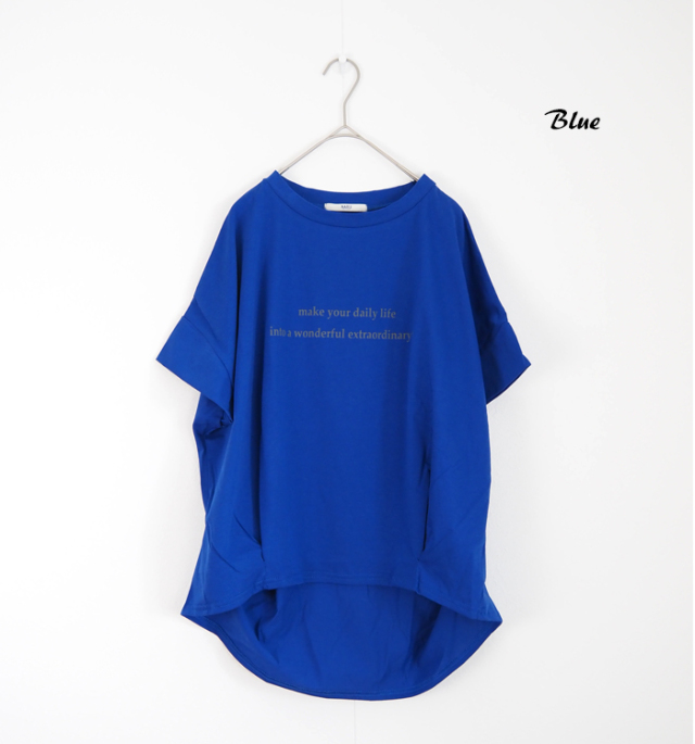 NARU factory ナルファクトリー サイロ天竺 半袖プリントTシャツ レディース
