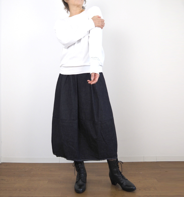 NARU factory ナルファクトリー ラウンドネックプルオーバー レディース