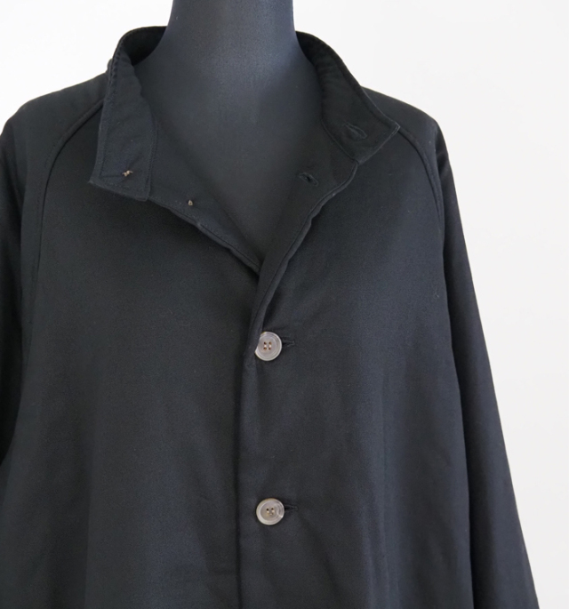 NARU factory ナルファクトリー ラグランパデットハーフコート コットンオックス レディース