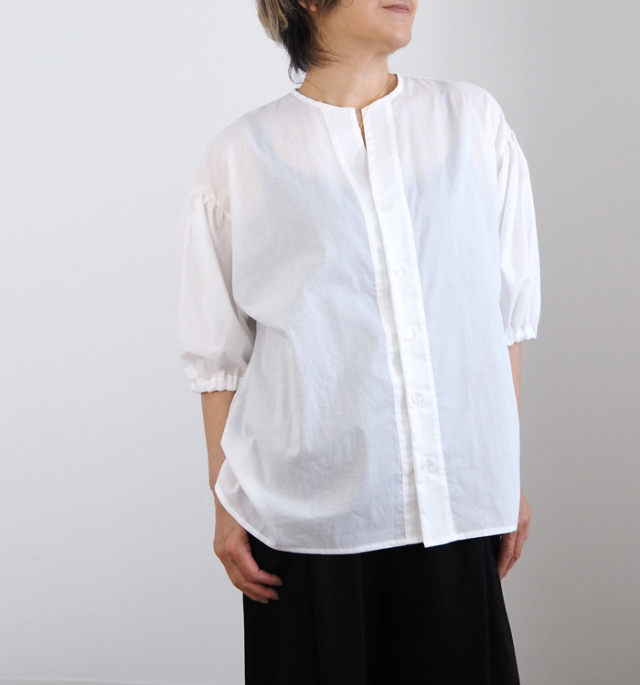 NARU ナルファクトリー ロングシャツ 綿ローンクリアワッシャー 薄手