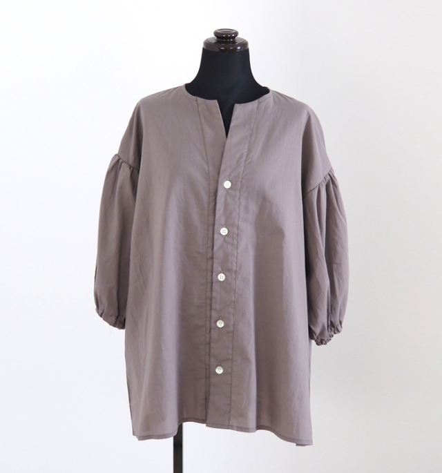 NARU ナルファクトリー ロングシャツ 綿ローンクリアワッシャー 薄手