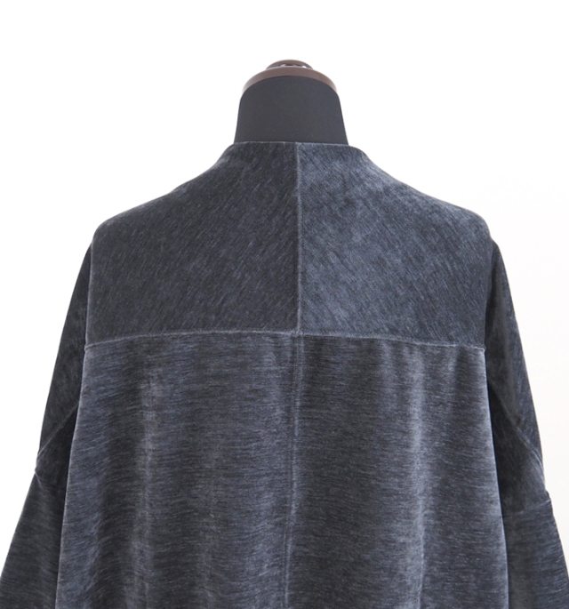 Squady スカディ Vネック プルオーバー モールベロア レディース