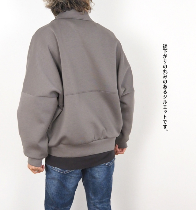 Squady スカディ オーバーサイズジップアップジャケット ダンボールニット レディース