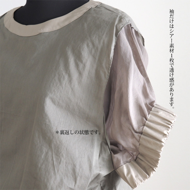 nicholson & nicholson コットンオーガンジー シアーブラウス NICO,nicholson & nicholson (ニコ,ニコルソンアンドニコルソン