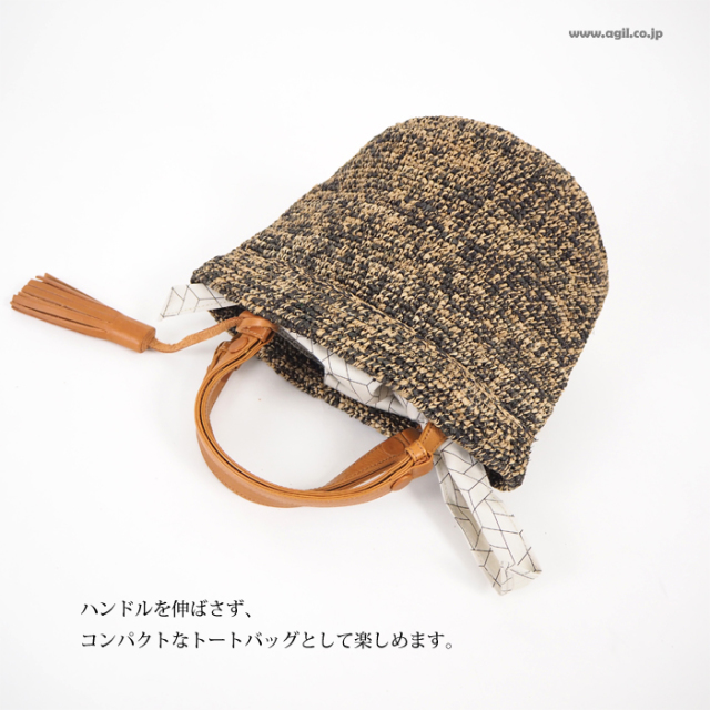 mononogu もののぐ バケット型トートバッグ マダガスカルラフィア レディース