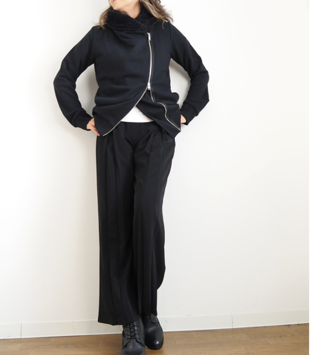 Boutique Ordinary ブティックオーディナリー ライダースジャケット 裏毛 レディース