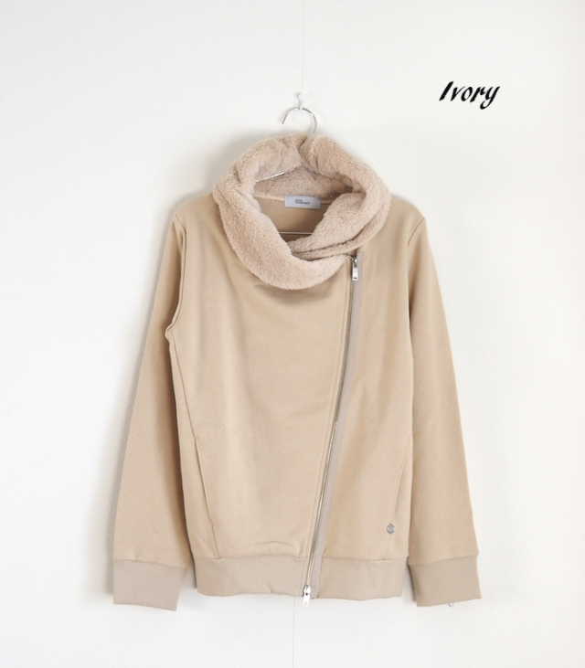 Boutique Ordinary ブティックオーディナリー ライダースジャケット 裏毛 レディース