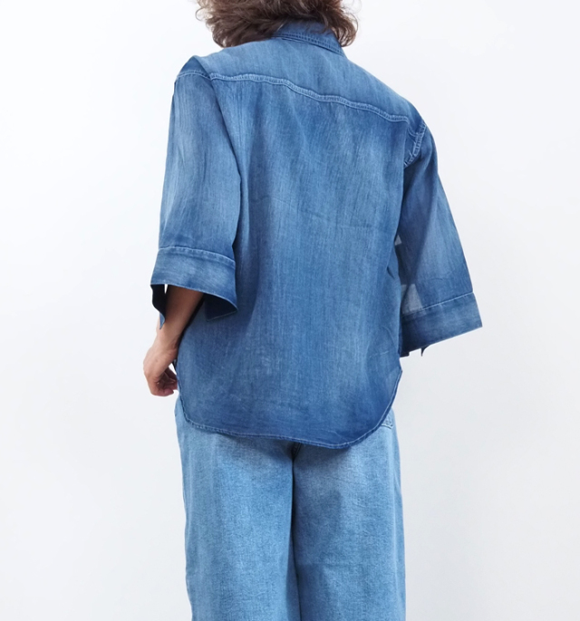Boutique Ordinary ブティックオーディナリー デニムシャツ スリーブベント レディース
