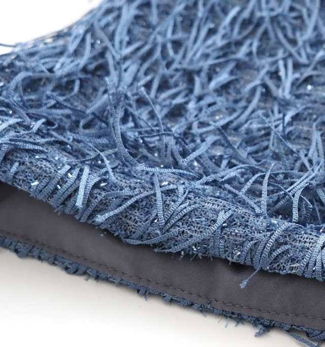 Boutique Ordinary ブティックオーディナリー シャギーフリンジベアトップビスチェ 