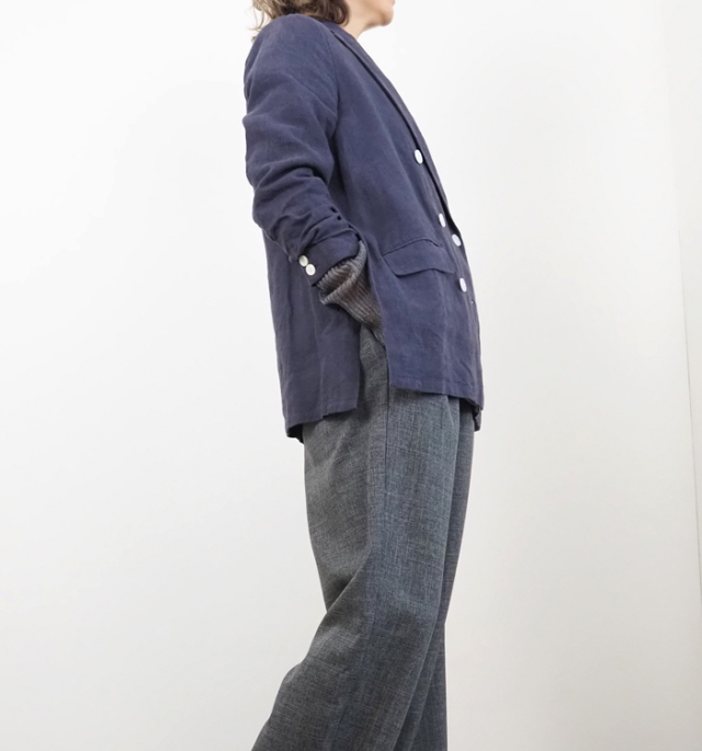 Boutique Ordinary ブティークオーディナリー リネンジャケット ダブル