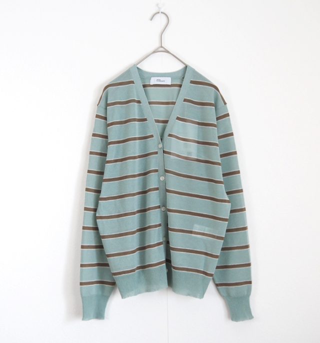 Boutique Ordinary ブティークオーディナリー シアーニットボーダーカーディガン