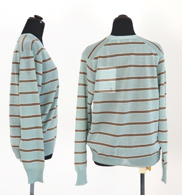 Boutique Ordinary ブティークオーディナリー シアーニットボーダーカーディガン