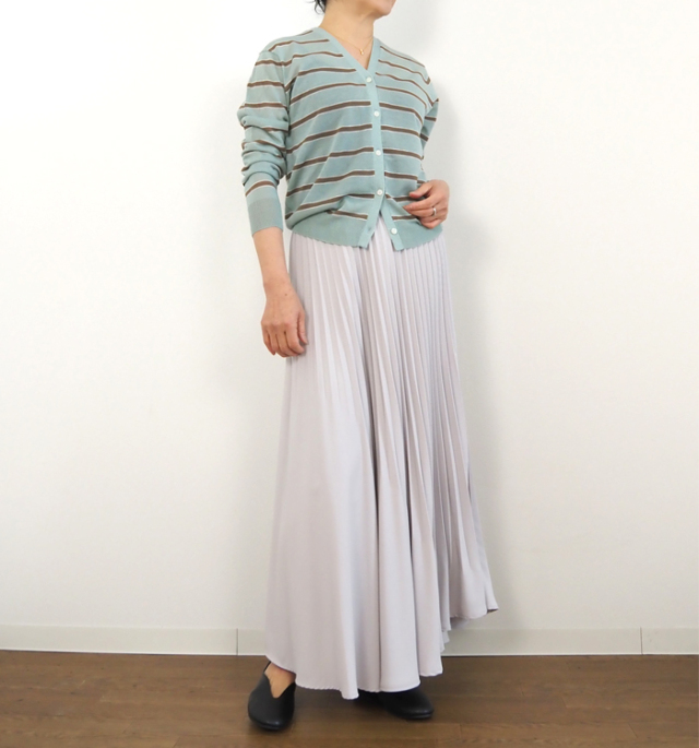 Boutique Ordinary ブティークオーディナリー シアーニットボーダーカーディガン