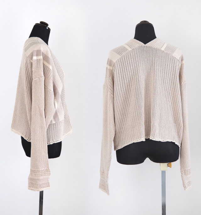 Boutique Ordinary ブティークオーディナリー ジャガードニット Vネックカーディガン