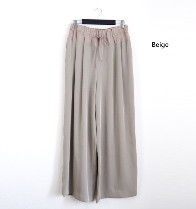 Boutique Ordinary ブティークオーディナリー とろみワイドパンツ 落ち感 