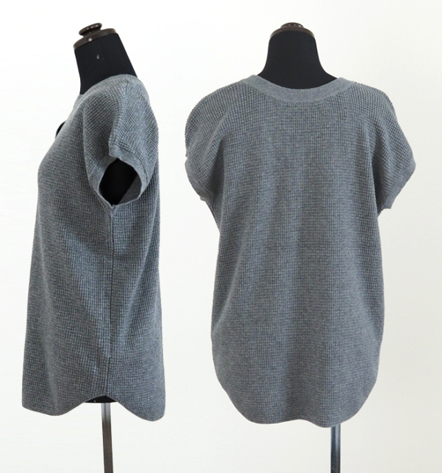 Boutique Ordinary ブティークオーディナリー ヘンリーネックワッフルニット 前後2way 