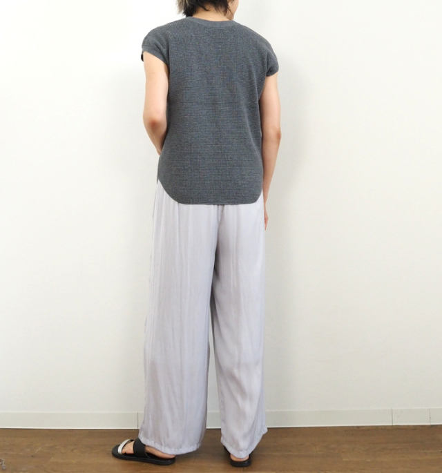 Boutique Ordinary ブティークオーディナリー ヘンリーネックワッフルニット 前後2way 