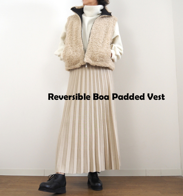 Boutique Ordinary ブティークオーディナリー リバーシブルボアパデッドベスト