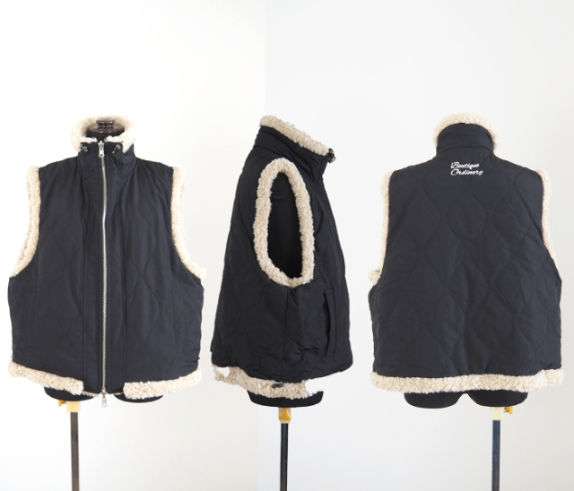Boutique Ordinary ブティークオーディナリー リバーシブルボアパデッドベスト