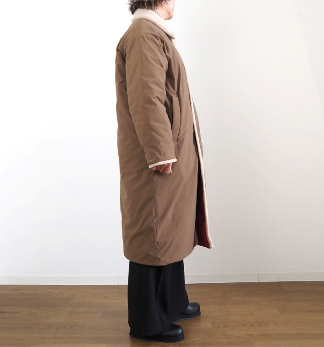 Boutique Ordinary ブティークオーディナリー リバーシブルダウンコート ボア ロング