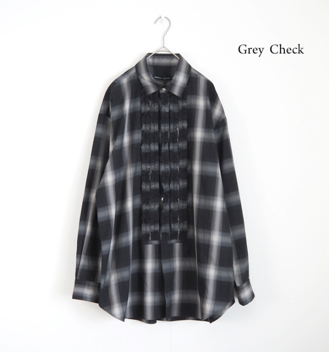 nicholson and nicholson ニコルソンアンドニコルソン フロントフリルシャツ