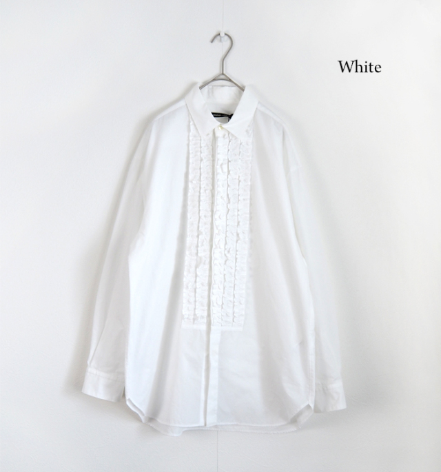 nicholson and nicholson ニコルソンアンドニコルソン フロントフリルシャツ