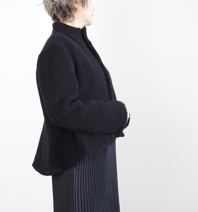 FERAL FLAIR フィラルフレア フレアーヘムジャケット アルパカループツイード