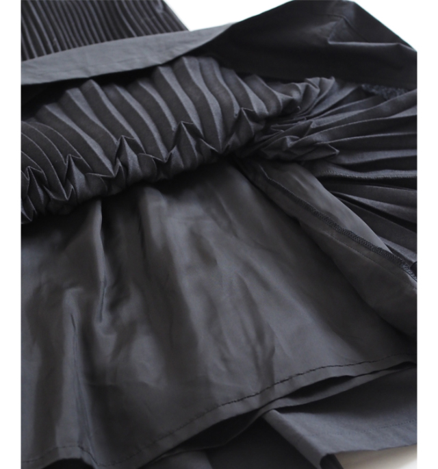 FERAL FLAIR フィラルフレア ロングプリーツスカート エコアーチギャバジン