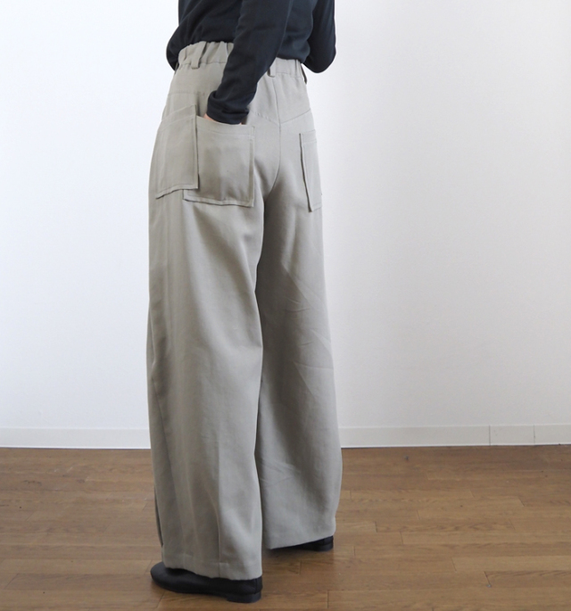 FERAL FLAIR フィラルフレア カーブパンツ ローターリーバイオ加工ダブルクロス レデーィス