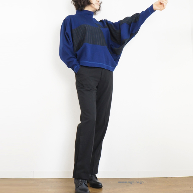 HISUI HIROKOITO ヒスイヒロコイトウ ハイネックプルオーバーカットソー レディース