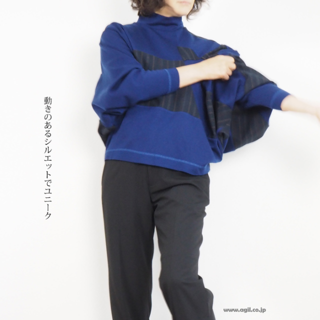 HISUI HIROKOITO ヒスイヒロコイトウ ハイネックプルオーバーカットソー レディース