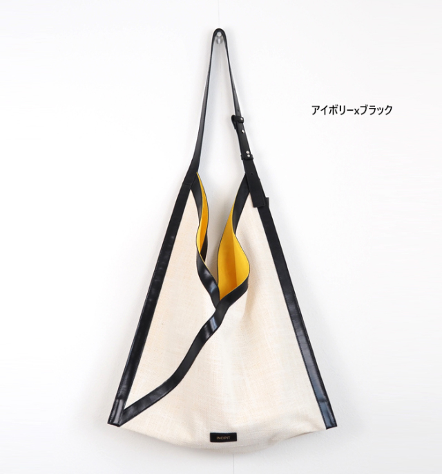 INCIPIT インキピット あずまショルダーバッグ 本革xジュート レディース