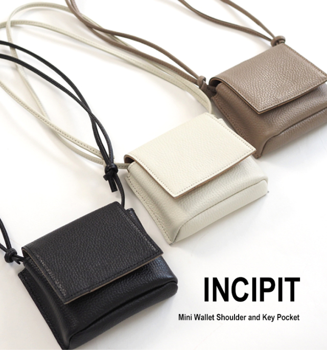 INCIPIT インキピット ミニウォレットショルダー メンズ レディース