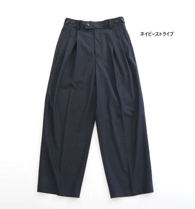 nicholson and nicholson ニコルソンアンドニコルソン ツータックストレートパンツ