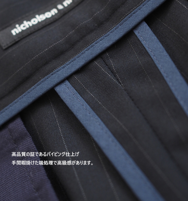 nicholson and nicholson ニコルソンアンドニコルソン ツータックストレートパンツ